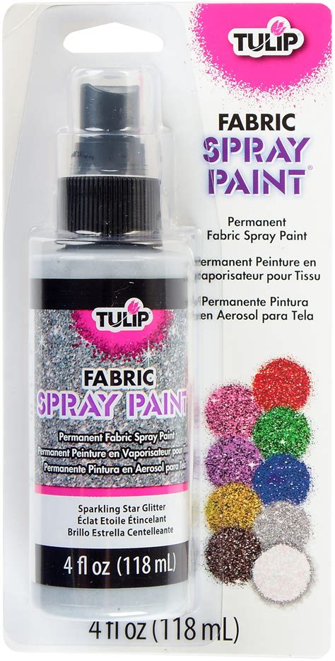 permanent fabric glitter spray